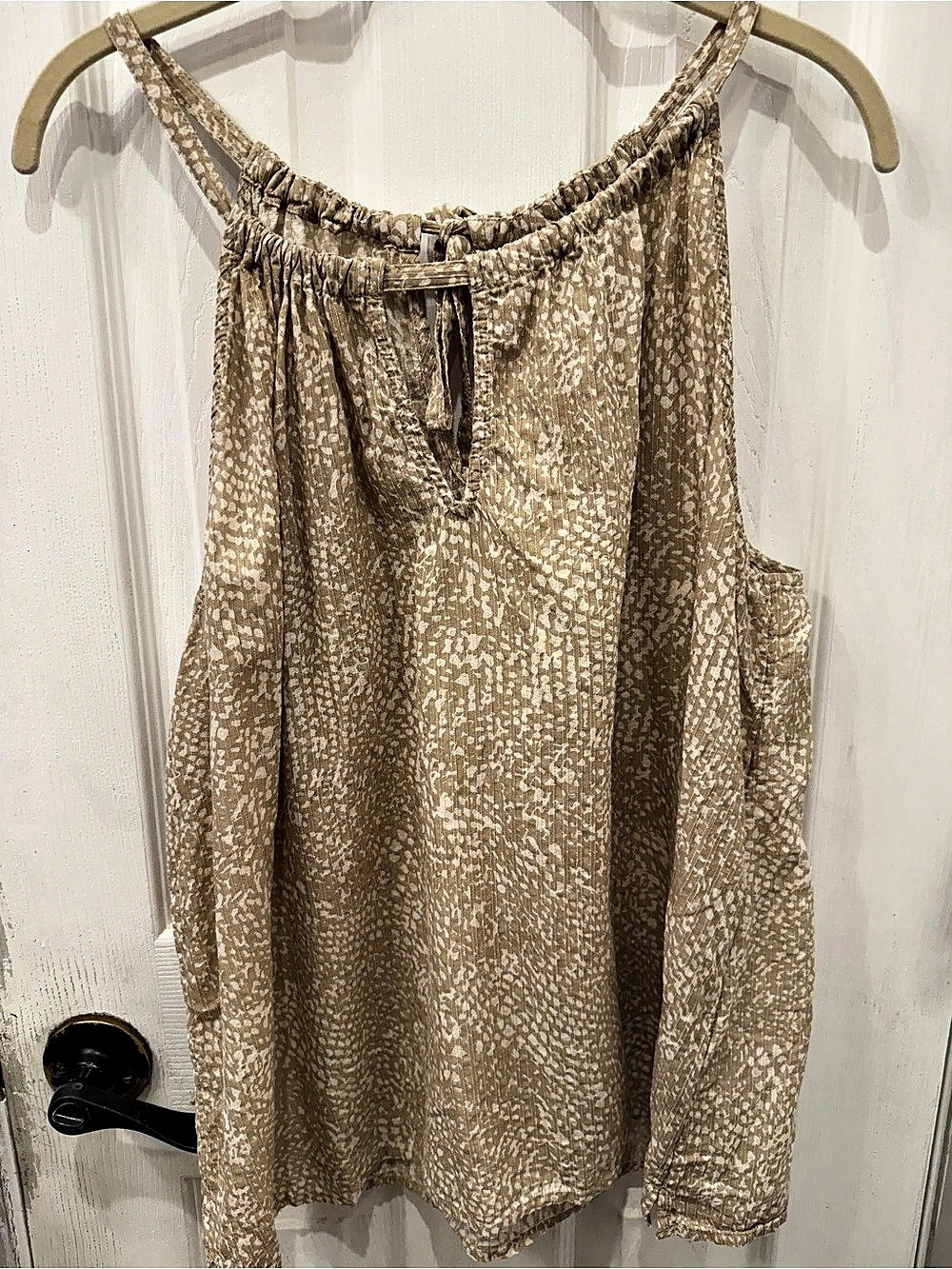 GAP Animal Print Tank Top in Brown Size XL Like New